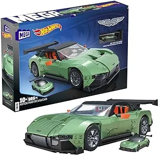 MEGA Hot Wheels Aston Martin Vulcan Vehicle Building Kit (986 Pieces) for Collectors