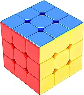 EZUK™ Brand Cubes 3x3 High Speed Sticker Less Magic Puzzle Cube Game Toy (3x3)