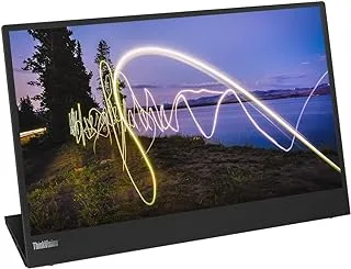 Lenovo ThinkVision M15 شاشة 15.6 بوصة Full HD WLED LCD - 16:9 - أسود رافين