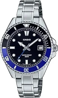 Casio Men's Dive Watch - MDV-10D-1A2VDF Black Dial, Black Band