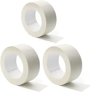 Masking Tape General Purpose Paper Tape for Painting, Labeling, Marking, Gardening, Packaging, Artworks, Industrial Uses (3, 50 Yards)