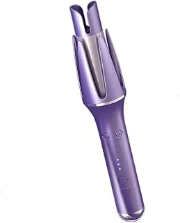 BOMIDI HC01 Automatic Curling Iron With 3 Speed Intelligent, Adjustable Temperature Settings,Ceramic Tourmaline Barrel,LCD Display,360° Swivel Cord, Dual Voltage, LED Display & Prevent Scalding-Purple