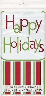 Happy Holidays Plastic Tablecover 54X84in46883