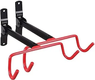 DIRZA Bike Wall Mount Bike Hanger 2 Pack Foldable Bicycle Storage Horizontal Bike Rack Bike Hook for Garage Indoor Shed with Screws