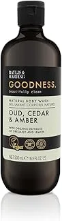 Baylis & Harding Goodness Oud, Cedar and Amber Body Wash, 500 ml (Pack of 1)