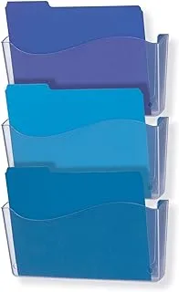 Officemate Unbreakable Wall File, Letter/A4 Size, Clear, 3 Pack (21654)