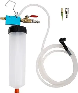 KUNTEC Auto Brake Fluid Extractor, Brake and Clutch Fluid Drained Bleeder Tool, Power Steering Oil Change Replacement Tool with 300ML Bottle Hose