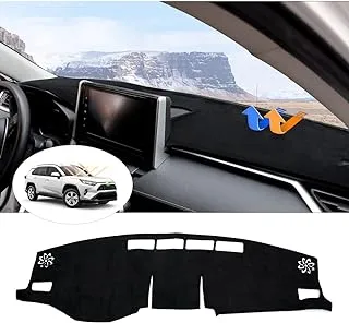 Cartist Custom Fit for Dash Cover Mat Toyota RAV4 2019-2021 2022 2023 Accessories Suede Dashboard Cover Nonslip Dashboard Mat Protector Sunshade No Glare