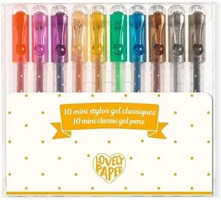 Djeco Lovely Paper Mini Classic Gel Pen Set 10-Pieces