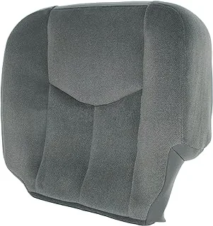 OKAY MOTOR Automotive Seat Cover Driver Side Bottom Cloth Seat Cover Gray for 2003-2007 GMC Sierra 1500 2500 3500 1500HD 2500HD SLE SLT