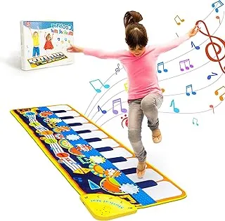 Mumoo Bear Musical Mat, Baby Early Education Music Piano Keyboard Carpet Animal Blanket Touch Play Safety Learn Singing funny Toy for Kids