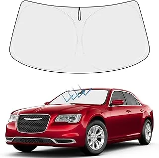 Front Windshield Sun Shade Foldable Sunshade Protector Custom Fit Chrysler 300 300C 2011-2021 2022 Accessories 2022 Upgrade