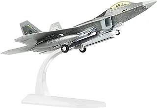 HANGHANG 1/100 Scale F-22 Raptor Airplane Model Diecast Military Fighter Plane Model for Collection and Gift