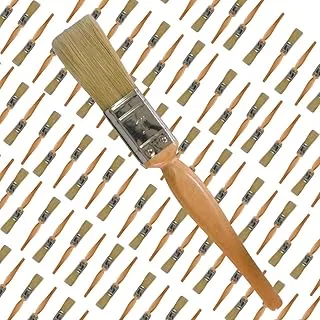 Hasanat Essentials Flat Paint Brushes Long Comfortable Wooden Handle Quality Fine bristles Handle Multi Purpose Painting Decorating Remodelling DIY Hobbies (0.5 Inch)