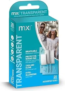 MEDINOX MX76106 PLASTER CLEAR ASSORTED 20'S