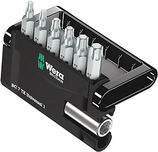 Wera 05056294001 Mini-Check Set Extra-Tough for Drill/Drivers, Torx TX10-40 7pc