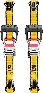 Cat 2 Piece Ratchet Tie Down Set with Soft Loops - 16 Feet x 1-1/2 Inches (1500/4500) - 980064N