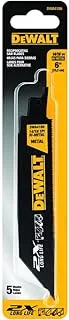 DEWALT 6-Inch Reciprocating Saw Blades, 18 TPI, 5-Pack (DWAR6118)