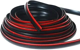 Fender Flares Edge Trim for Car and Truck Wheel Wells, Rubber Seal/Gasket for Fender Flares Universal, Bonds w/ 3M Automotive-Grade Adhesive Tape, T-Style, 30’ Length