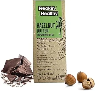 Freakin Healthy Hazelnut Butter Raw Chocolate Bar 40 g