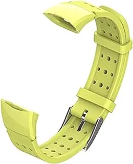 Generic ملحقات الأجهزة القابلة للاستبدال - لساعة HÓNÓR Band 5 Strap Silicone Wistband Huáwéi 4 Milianese سوار بديل (شبابي-أخضر)