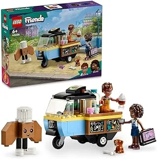 LEGO® Friends Mobile Bakery Food Cart 42606 مجموعة ألعاب مكعبات البناء؛ ألعاب للأولاد والبنات والأطفال (125 قطعة)