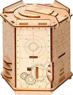 ESC WELT Fort Knox Brain Puzzle Box – Wooden Escape Room Games in a Box - Brain Teaser Puzzle Box for Adults & Kids - Puzzle Boxes with Hidden Compartment - 3D Escape Games - Cash Puzzle Money Box