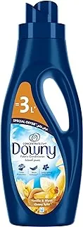 Downy Fabric Conditioner, Concentrate, Vanilla & Musk Variant, Color Protection, More Softness, Longer Lasting Freshness, 1L