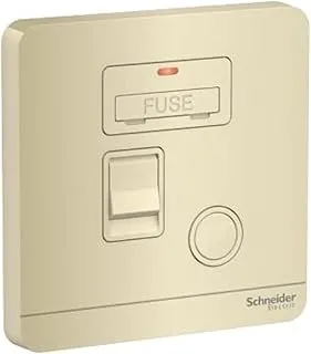 Schneider Electric AvatarOn, switch disconnector fuse, 13A, 250V, neon, Wine Gold (Model Number-E8331DFSGN_WG)