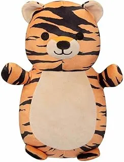 Squishmallows HugMee Tina Orange Tiger Soft Toy, 25 cm Size