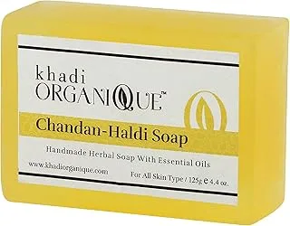 KHADI ORGANIQUE Chandan Haldi Soap, 125 g