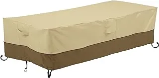 Classic Accessories Veranda Water-Resistant 60 Inch Rectangular Fire Pit Table Cover, Outdoor Table Cover