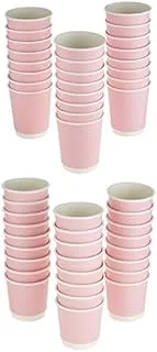 SNH Disposable Paper Coffee Cups 25 Pack Pink + Disposable Coffee Cups 25-Pack Pink