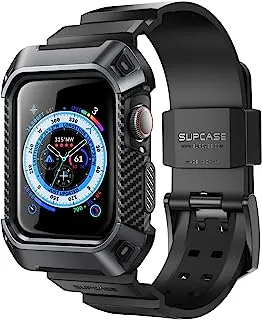 SUPCASE [Unicorn Beetle Pro Series] Case Designed for Apple Watch Series 9/SE2/8/7/6/SE/5/4 [41/40mm], Rugged Protective Case with Strap Bands - Black