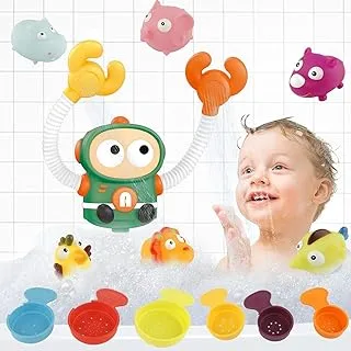 AMERTEER Baby Bath Toys - Robot Bath Time Toys for Boys & Girls | Adorable Bath Toys for Baby's Bathtime Fun - Colorful and Exciting Pool Toys for All Ages