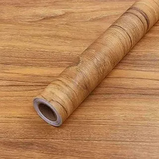 ورق جدران قابل للتقشير واللصق من BPA® Wood Grain مقاس 40 × 300 سم، فينيل