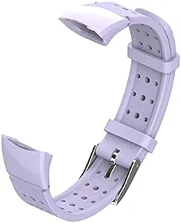 Generic ملحقات الأجهزة القابلة للاستبدال - لساعة HÓNÓR Band 5 Strap Silicone Wistband Huáwéi 4 Milianese سوار بديل (شبابي-أرجواني)