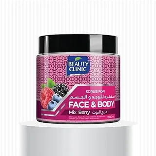 Beauty Clinic Mixed Berry Face and Body Scrub 500 ml