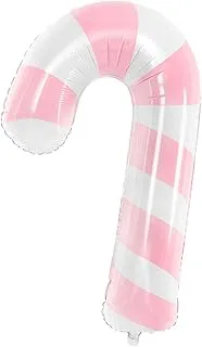 Foil balloon Candy cane, 50x82cm, pink