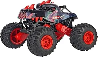 Carrera RC 2.4 GHz Dino Car, Red Off-Road Racer, Remote Controlled Car for Indoor and Outdoor Use, Electric Mini Car to Carry with Remote Control, Toy for Children from 6 Years and Adults