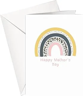 Greeting Card - For Mom | Mother's Day | Happy Mother's Day | Yellow Rainbow | SharetheLove (A5 - Standard)