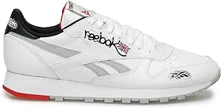 Reebok CLASSIC LEATHER, Unisex Shoes, FTWWHT/CBLACK/VECRED,44.5 EU