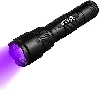 مصباح يدوي UltraFire Black Light UV، قوة فائقة للأشعة فوق البنفسجية 395-405 نانومتر LED WF-502B Blacklight Flashlights للكشف عن التسرب، وبقع بول الحيوانات الأليفة، وحشرات السرير (غير متضمنة البطاريات)