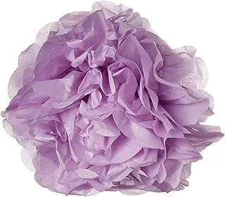 Ginger Ray Lilac Tissue Paper Poms Wedding and Party Decorations 5 Pack