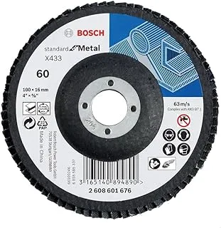 Bosch X433 Alox Flap Disc, 80 mm x 100 mm Size