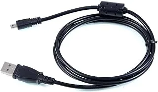 DMK Power UC-E6 USB 1.5m Data Transfer Cable Compatible with Nikon D2100 D2200 D3100 D3200 D4200 D5200 D8400 D8800 Cameras