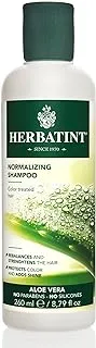 Herbatint Normalizing Shampoo for Color-Treated, Normal Hair - Aloe Vera to Rebalance, Strengthen, & Add Shine - No Parabens, Sulfates, Gluten -260ml