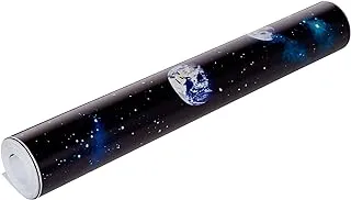 BPA® Kids Cosmos Space Planets Charcoal Gray Wallpaper - Twinkling Stars on a Midnight Background