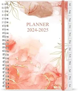 2024 Weekly & Monthly Planner - 2024 Planner Spiral Bound from January 2024 to December 2024, Easy to Organize Your Daily Life, Medium 6.5