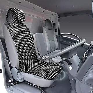 KENNISI Natural Beaded seat Covers for Cars Truck Cooling Car Seat Durable 18mm Beaded car seat Covers Pad Pressure Free to Make Driving from Sweating.